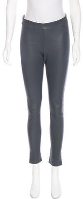 L'Agence Mid-Rise Leather Pants