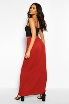 Thumbnail for your product : boohoo Basic Pocket Front Jersey Maxi Skirt