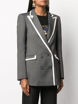 Thumbnail for your product : Hebe Studio Contrast Trim Blazer