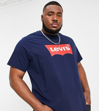 Levi's Big & Tall batwing logo t-shirt in navy - ShopStyle