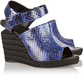 Thumbnail for your product : Alexander Wang Tori elaphe espadrille wedge sandals