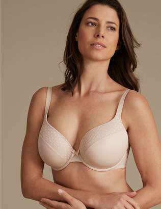 Marks and Spencer 2 Pack Cuffed Mesh Padded Plunge Bras DD-G