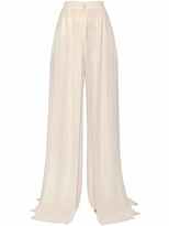 Thumbnail for your product : Elie Saab Flared Georgette & Lurex Wide Leg Pants