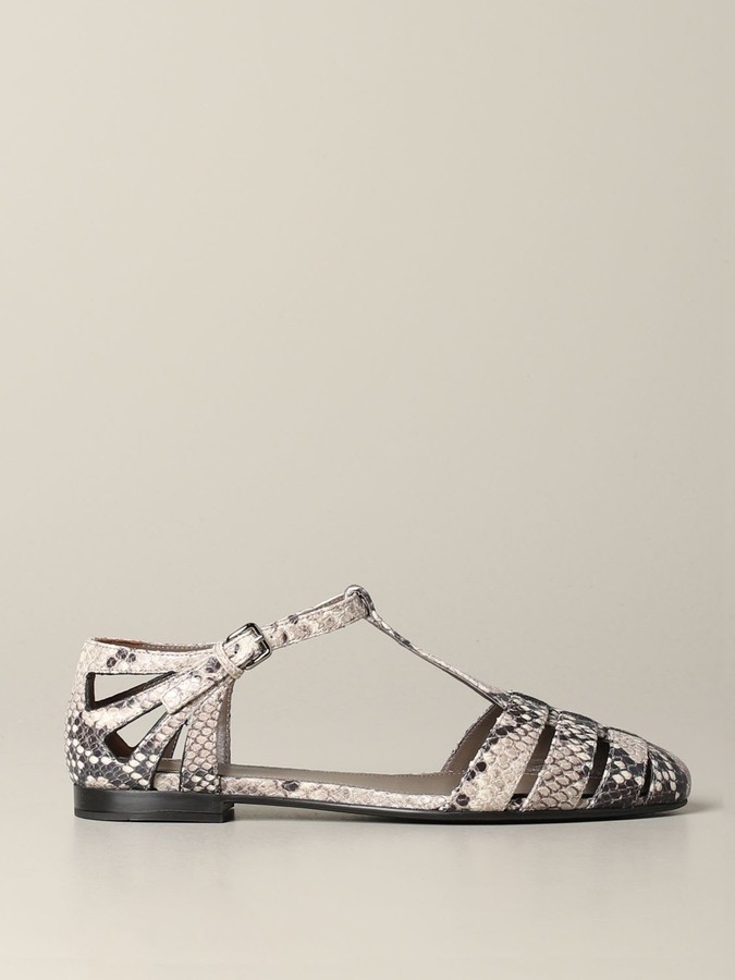 python sandals flat