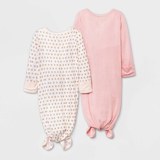 Baby Girls' 2pk Modal Blend Tie NightGown - Cloud Island™ Pink - ShopStyle