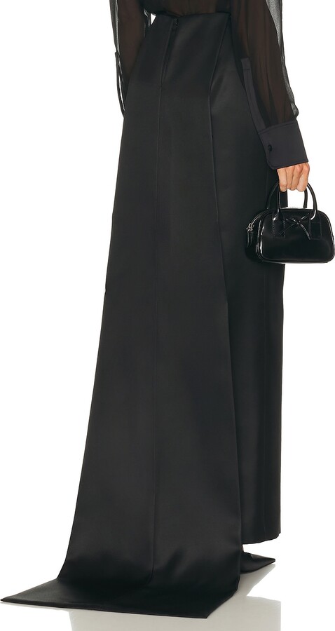 Brandon Maxwell Monroe Skirt in Black