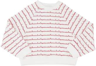 LES COYOTES DE PARIS Logo Print Cotton Sweatshirt