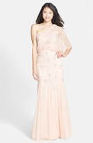 Thumbnail for your product : Adrianna Papell Beaded One Shoulder Blouson Gown