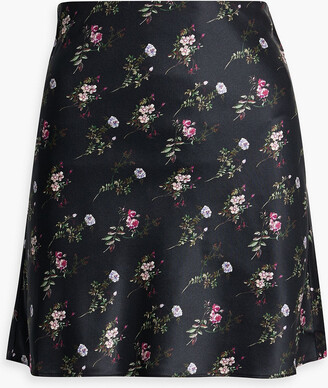 Floral Satin Jacquard Skirt