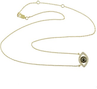 Artisan 14K Yellow Gold Evil Eye Diamond Necklace