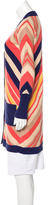 Thumbnail for your product : Diane von Furstenberg Striped Long Sleeve Cardigan