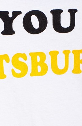 Junk Food Clothing Women's 'Pittsburgh Steelers' Raglan Cotton Tee