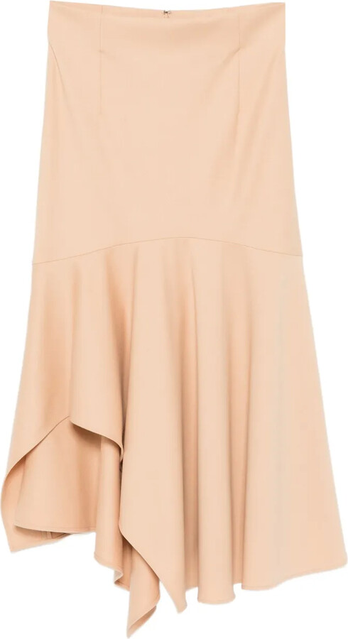 Alberta Ferretti Ruffled Midi Skirt