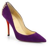 Thumbnail for your product : Christian Louboutin Studded Suede Pumps