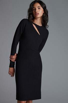 Bordeaux Slim Cut-Out Mini Dress By in Black Size S