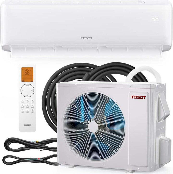 Tosot 30K BTU 22 SEER2 Ductless Inverter Mini-Split Air Conditioner & Heating System Wifi 16 ft. Copper Line Set 208-230-Volt