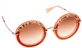 Miu Miu MU08RS TV14K0 49mm Sunglasses - Size: 49-28-140 - Color: Pink