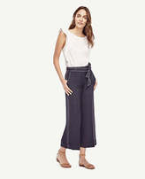 Thumbnail for your product : Ann Taylor Petite Cuffed Belted High Waist Wide Leg Pants