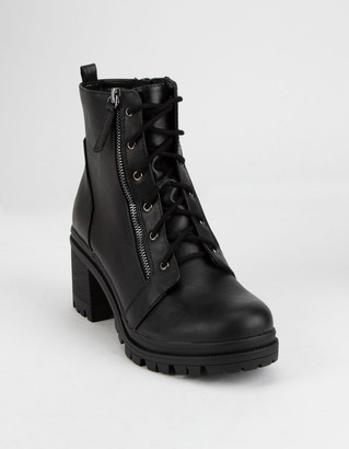black booties rubber sole