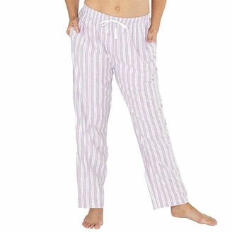 Love to Sleep Women's Flannel Pyjama Shorts Bottoms Check Stripe UK Seller 