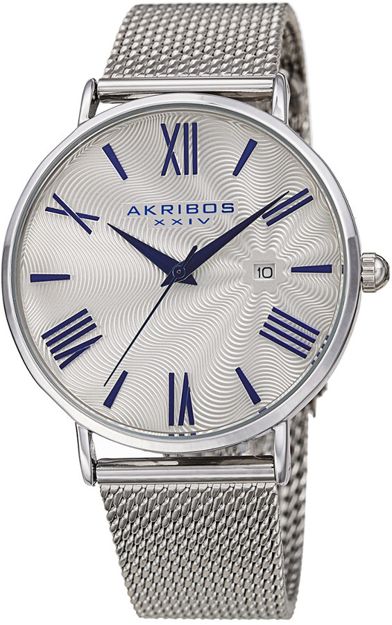 Akribos XXIV Men's Stainless Steel Watch
