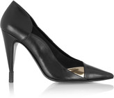 Thumbnail for your product : Roland Mouret Revilion suede and leather pumps