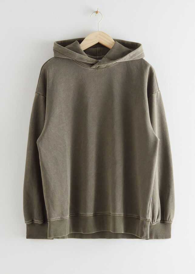 Oversized hooded boxy sweatshirt Clearance