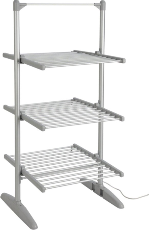 Groundlevel Heated Clothes Airer with Cover 3 Tier ShopStyle Bath