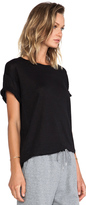 Thumbnail for your product : Alexander Wang T by Linen Silk Jersey Oversized Tee
