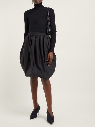 Calvin Klein Gathered High-rise Bubble-hem Skirt - Black