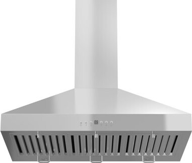 ZLINE 48 in. Convertible Vent Convertible Vent Wall Mount Range Hood in Stainless Steel with Crown Molding (KL3CRN-48)