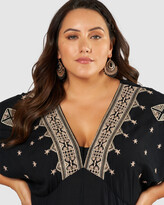 Thumbnail for your product : The Poetic Gypsy - Women's Black Maxi dresses - Charmed Embroidered Maxi Dress - Size One Size, 18 at The Iconic