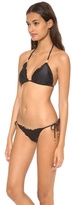 Thumbnail for your product : Vix Swimwear 2217 Vix Swimwear Solid Black Triangle Bikini Top
