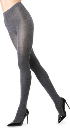 Me Moi Shiny Cotton-Blend Sweater Tights
