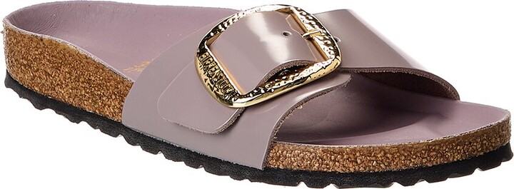 Madrid Narrow Big Buckle Patent Sandal