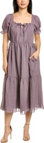 Thumbnail for your product : Madewell Square Neck Tiered Midi Dress