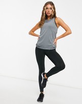 Thumbnail for your product : Nike Training Nike Pro Training mesh tank top in grey