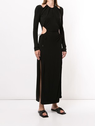 Dion Lee Ruched Cut-Out Dress