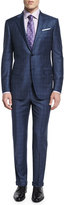 Thumbnail for your product : Ermenegildo Zegna Plaid Two-Piece Wool Suit, Blue