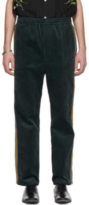 Bode Green Corduroy Track Trousers