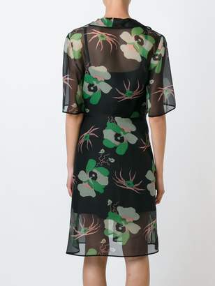 Marni sheer floral print dress