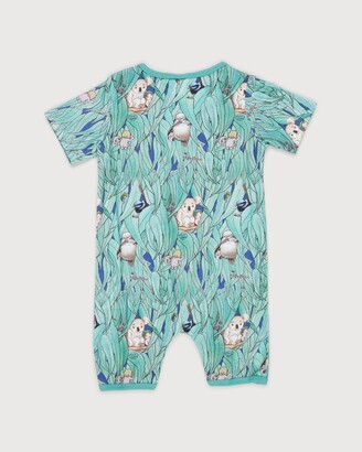 Walnut Melbourne Boy's Green Shortsleeve Rompers - May Gibbs River Romper - Babies - Size Newborn at The Iconic