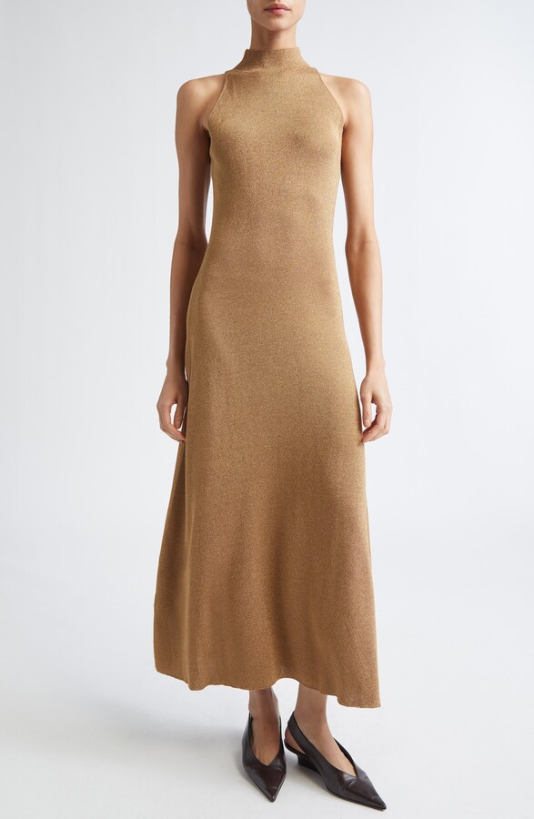 Altuzarra Mitzi Metallic Jersey Dress