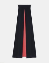 Thumbnail for your product : Lafayette 148 New York Organic Stretch Silk Crepe De Chine Color Block Strapless Gown