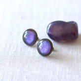 Thumbnail for your product : JuJu Treasures Deep Purple Galaxy Earrings