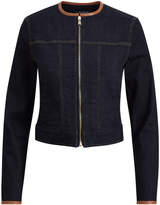 Thumbnail for your product : Ralph Lauren Leather-Trim Trucker Jacket