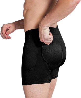 AFirst Men Hiding Gaff Panties with Hip and Butt Lifter Bum Padded Enhancer  Control Underwear for Crossdressing Transgender (Silicone-Black - ShopStyle  Briefs