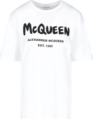 Alexander McQueen Logo Printed Crewneck T-Shirt