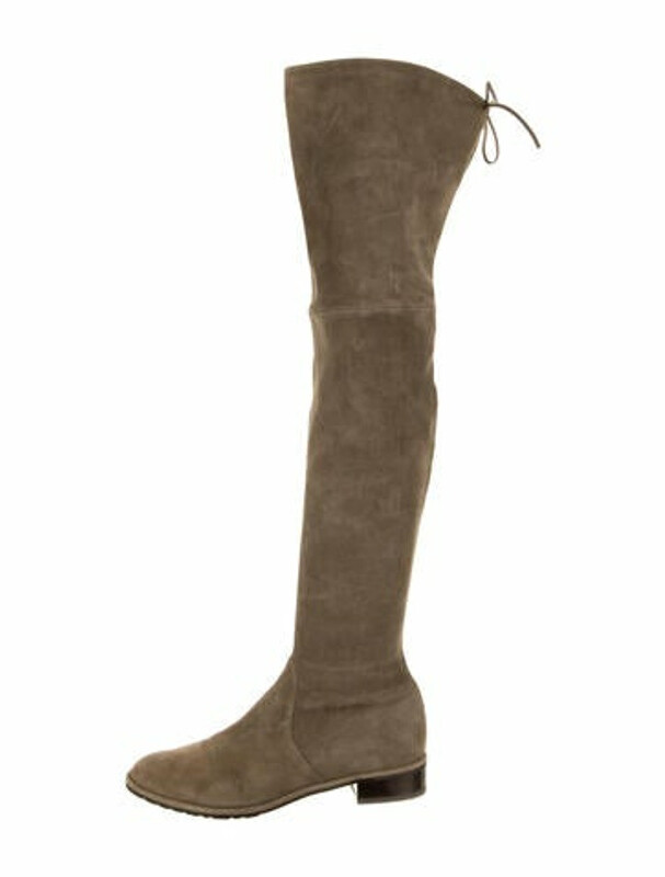 gray suede slouch boots
