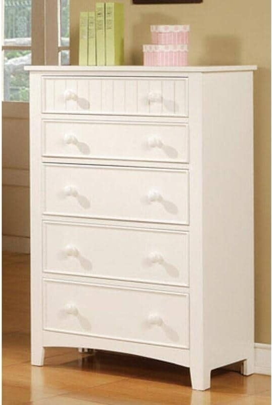 LivEditor Contemporary Chest Bedroom Furniture, 5drawer Solid Wood
